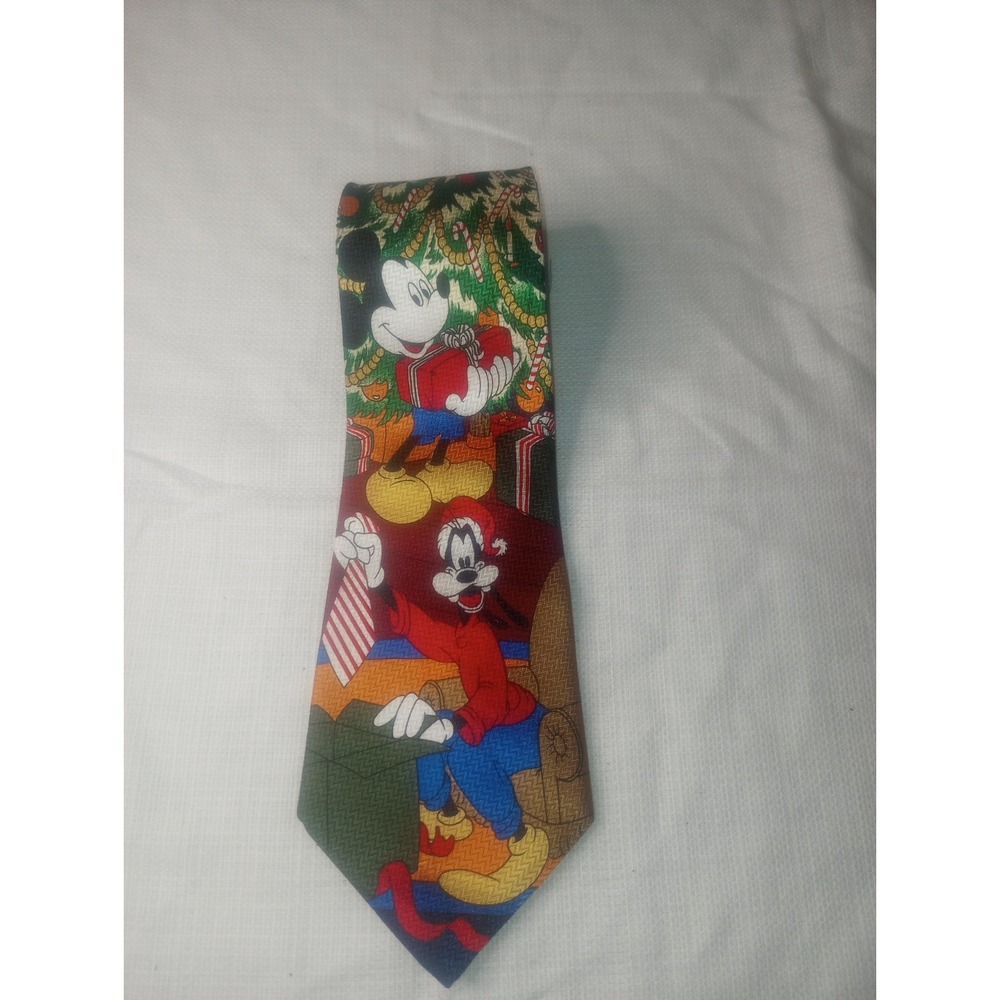 Mickey Unlimited Christmas Multi Color Polyester Classic‎ Korea Tie